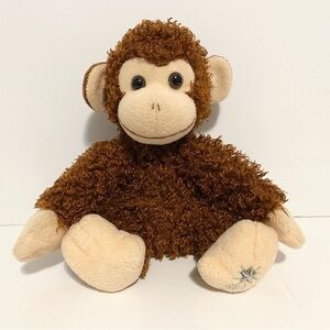Russ Shining Stars Monkey Plush Stuffed Animal 8” Inches Star On Foot No Code